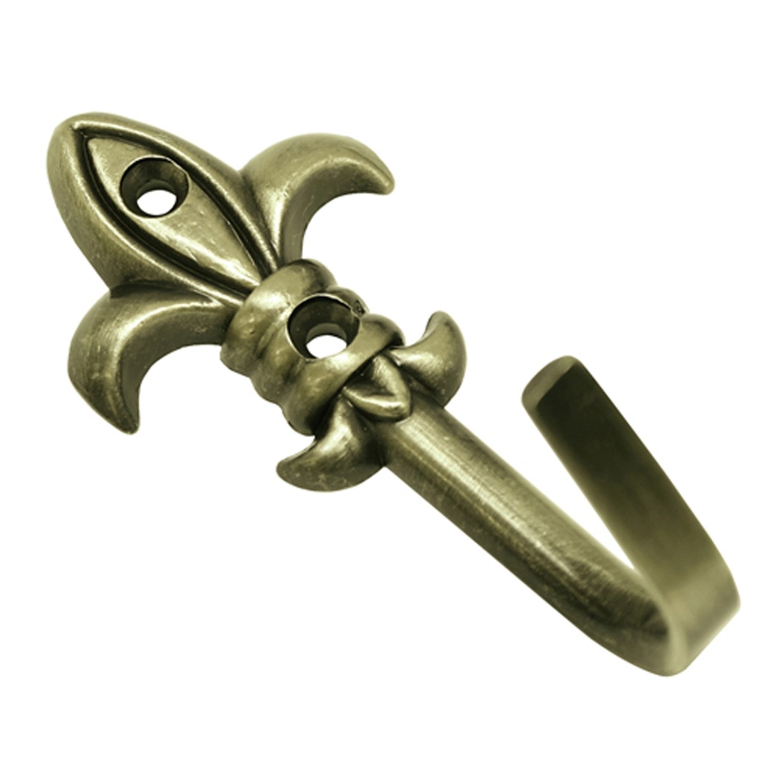 Gardinia Okrasný háček model Lilie brynýrovaná mosaz 5,5 cm, 2 ks