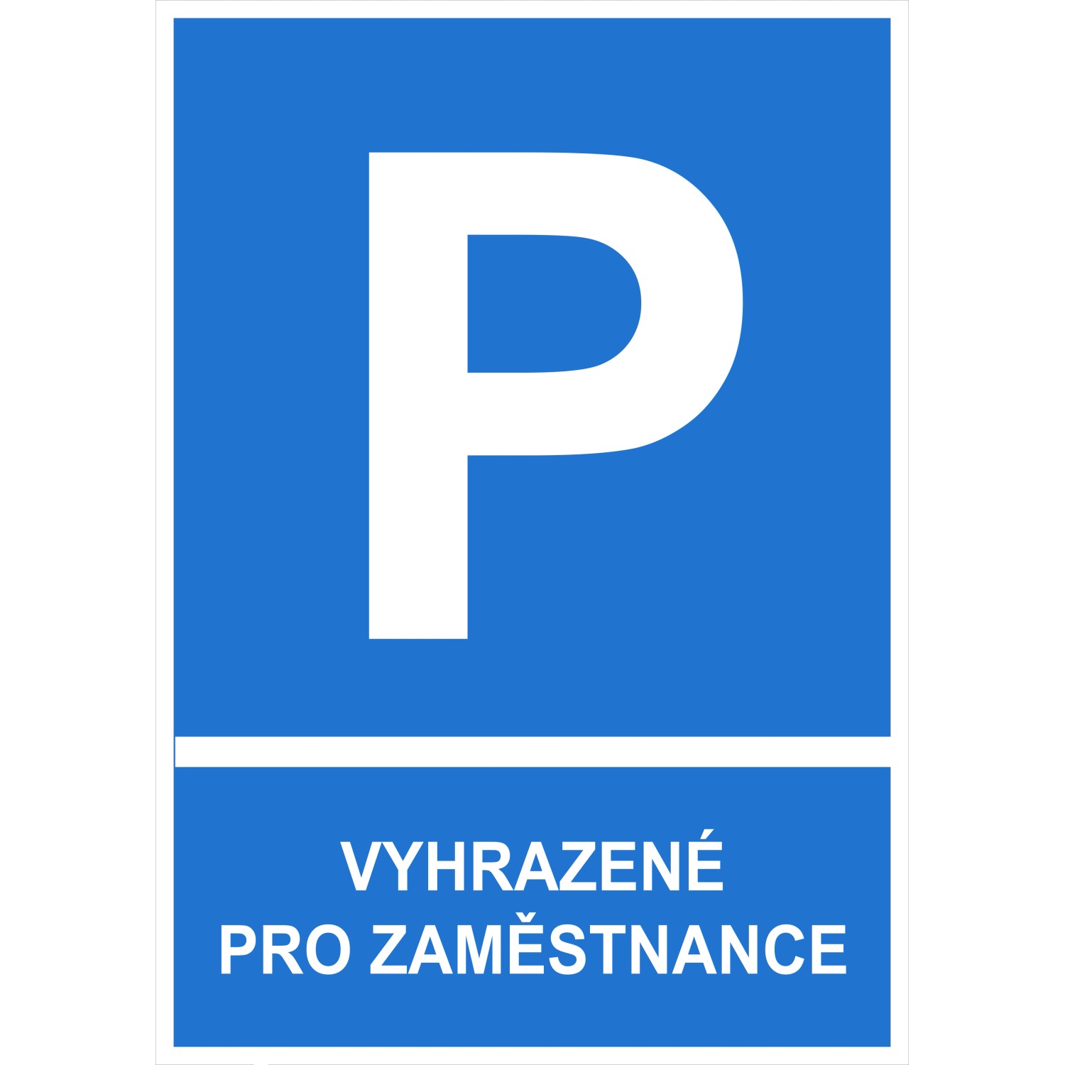 Tabulka Vyhrazeno pro zaměstnance 296 mm x 210 mm