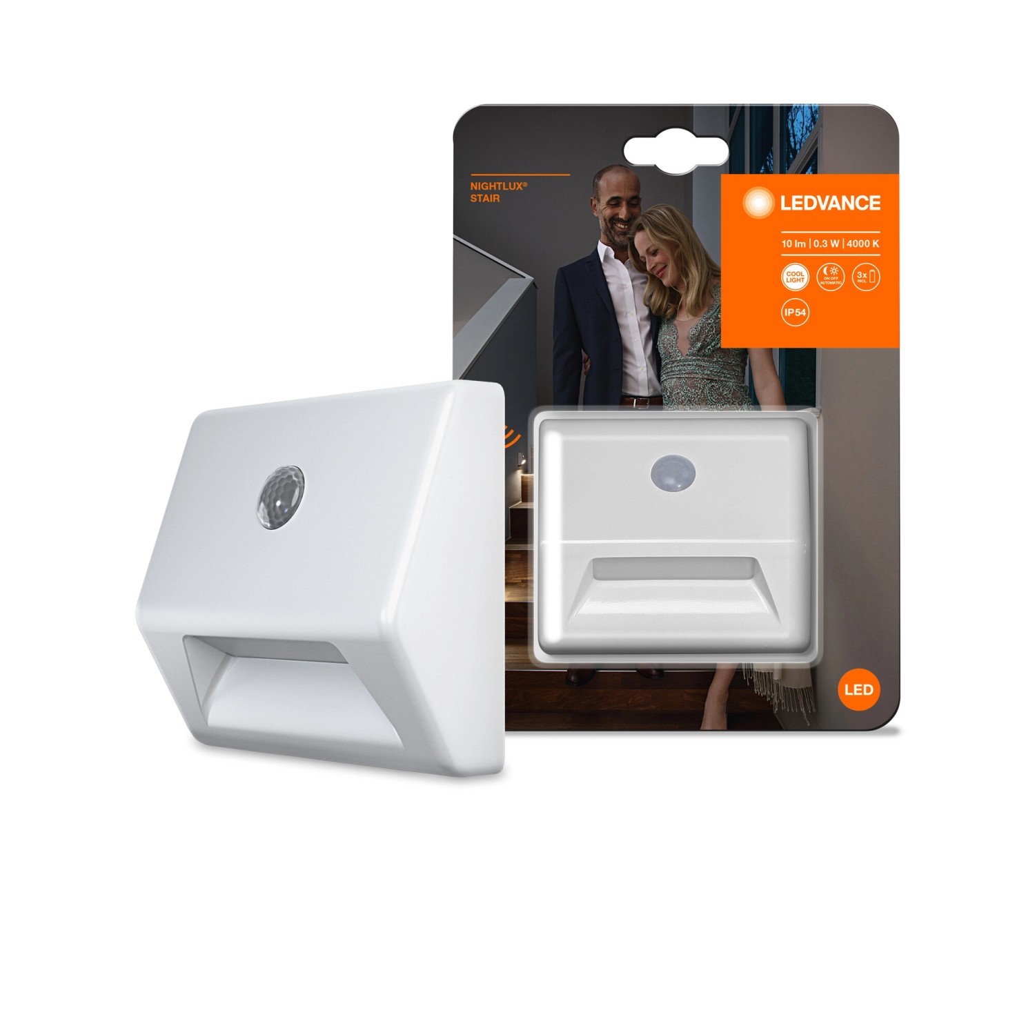 Ledvance Bateriové LED noční světlo Nightlux STAIR White 0,25W 10lm 4000K