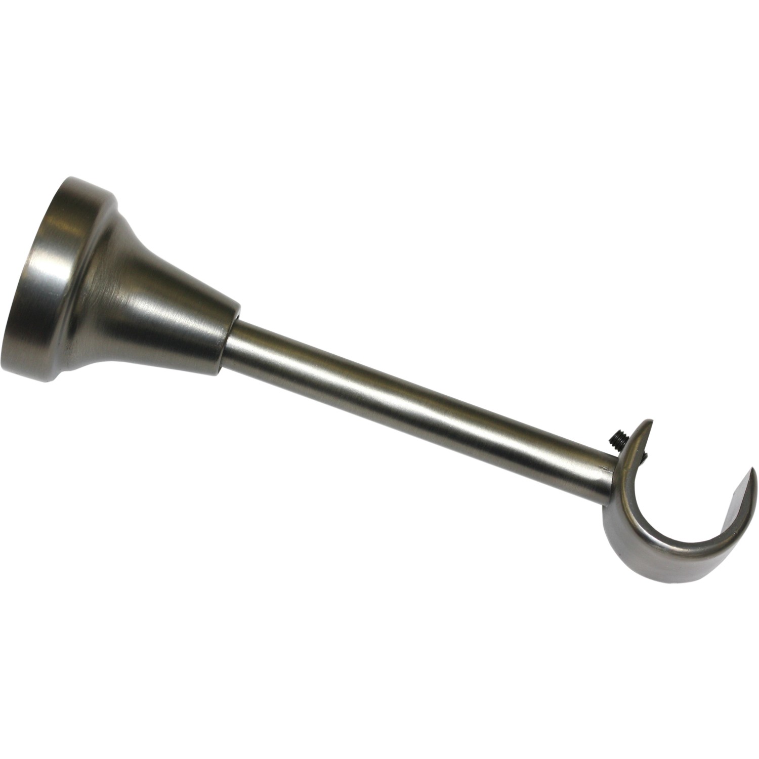 Gardinia Držák Europa otevřený krátký pro průměr 19 mm stříbrný 24 cm