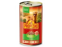 Propesko Konzerva pro psy jehněčí, kuřecí v omáčce 1240 g
