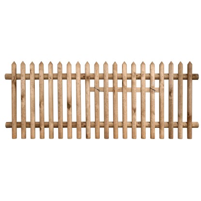 Plaňkový plot, 21 planěk, tlaková impregnace, 250 x 100 cm