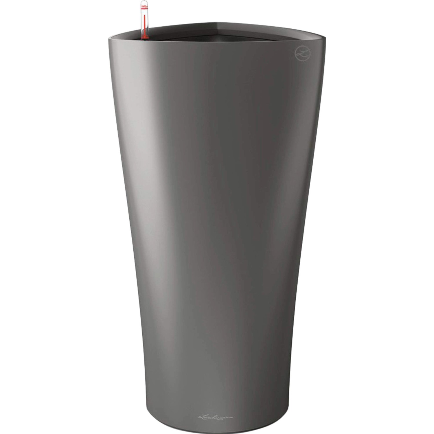 Lechuza Květináč Delta Premium 30, antracitová metalická, pr. 30 x 56 cm