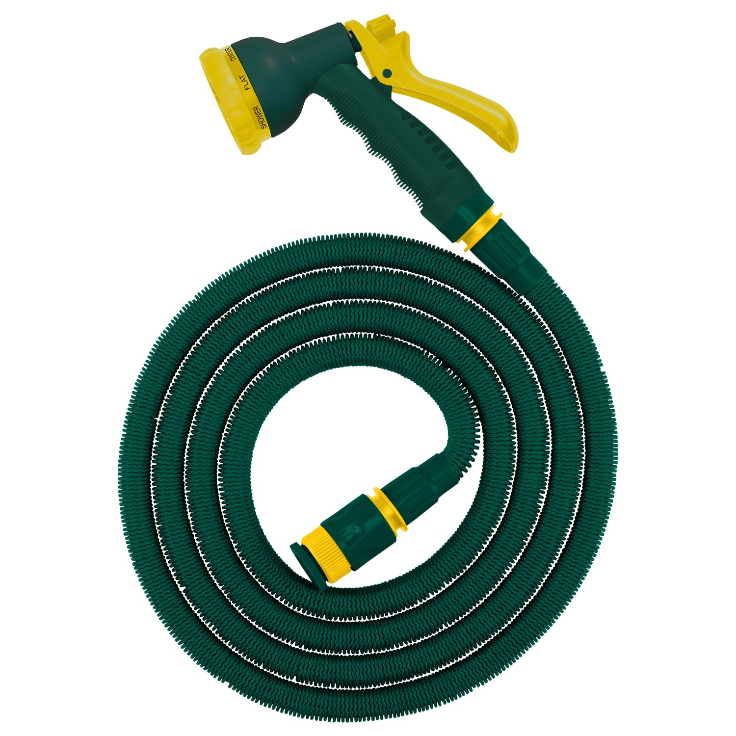 Steuber Flexibilní zahradní hadice vč. sprchy a konektorů, zelená, 8,3 m