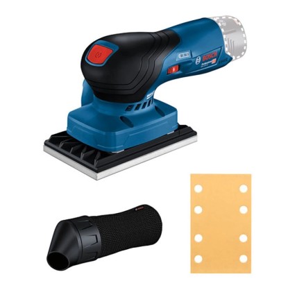 Akumulátorová vibrační bruska Bosch Professional GSS 12V-123 s prachovým sáčkem a brusným papírem