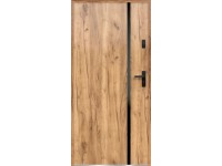 O.K. DOORS Ocelové vchodové dveře HEBE P55 dub Sonoma 80 L
