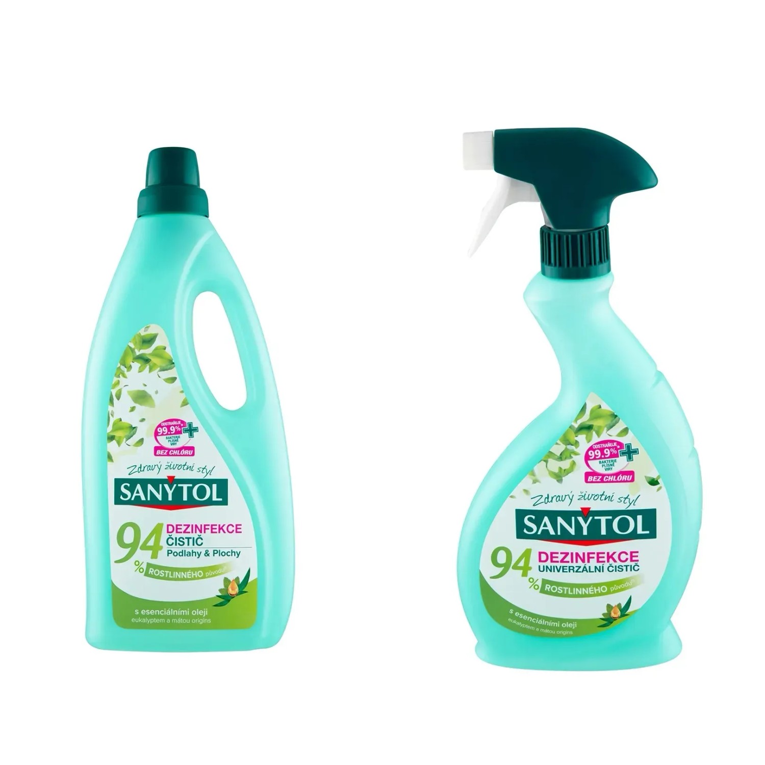 Sanytol Duopack Čistič 94% SPREJ 500 ml + PODLAHA 1 l