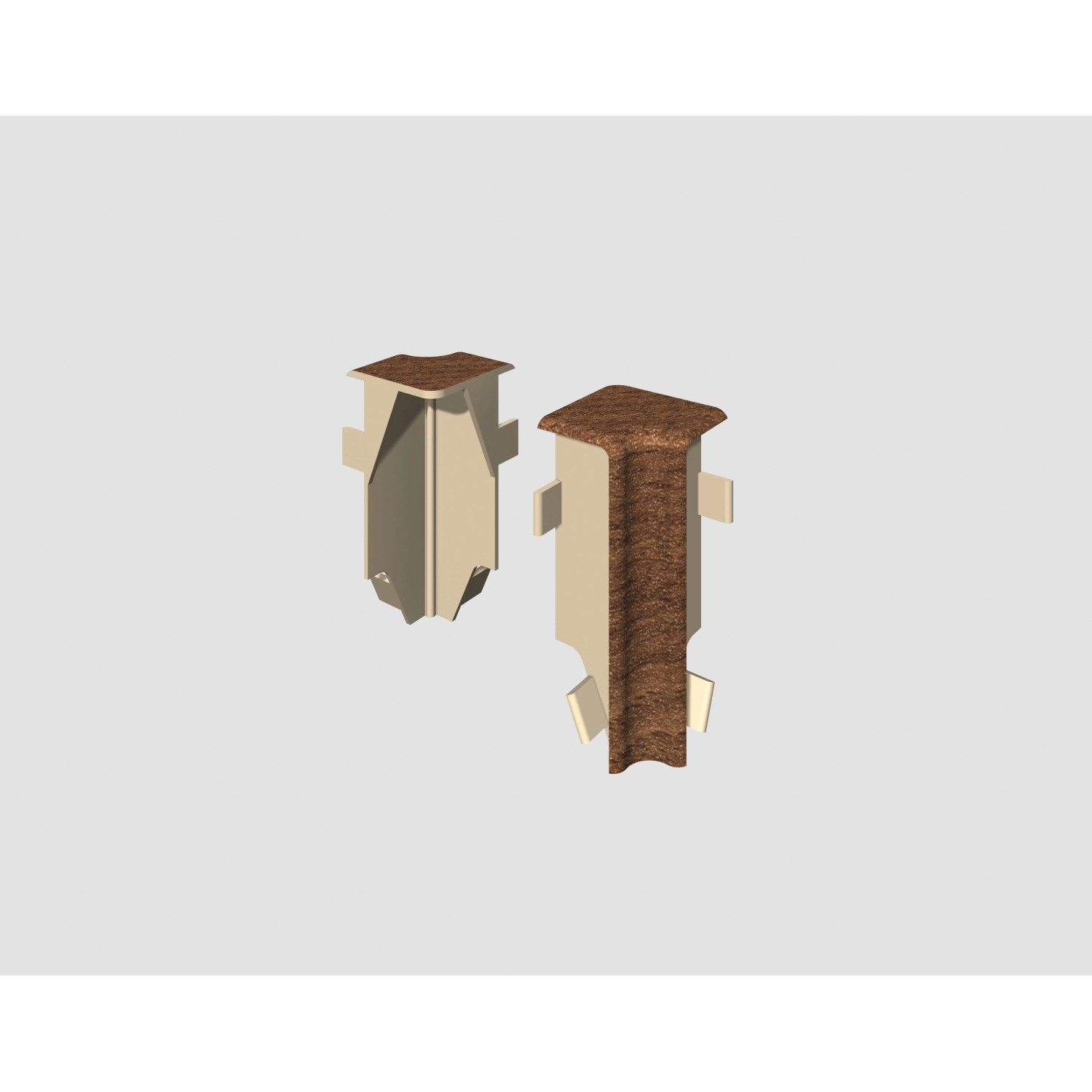 Egger Vnitřní roh pro soklovou lištu CUBICAL ořech hnědý, 2 ks