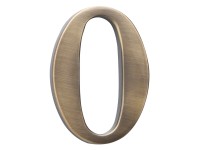 COBRA Číslice 0 - 10 cm, česaný bronz
