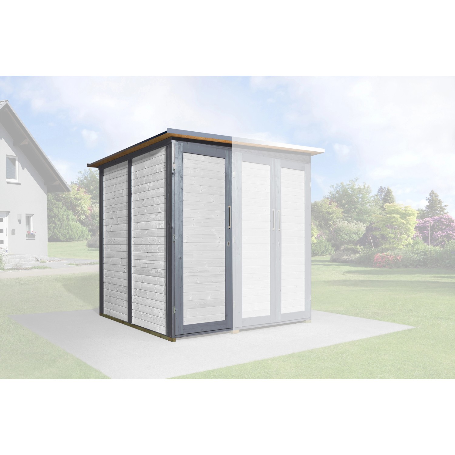 Weka Rozšíření Modul SaveBike pro Garten Q Kompakt, šedá, 71 x 194 cm