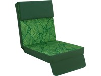 Podsedák pro 4místnou hollywoodskou houpačku Talca, zelená/vzor listů, 1 ks
