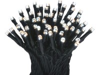LED světelný řetěz 140x LED 2v1 teplá/studená bílá, IP44, černý kabel, 15,42 m