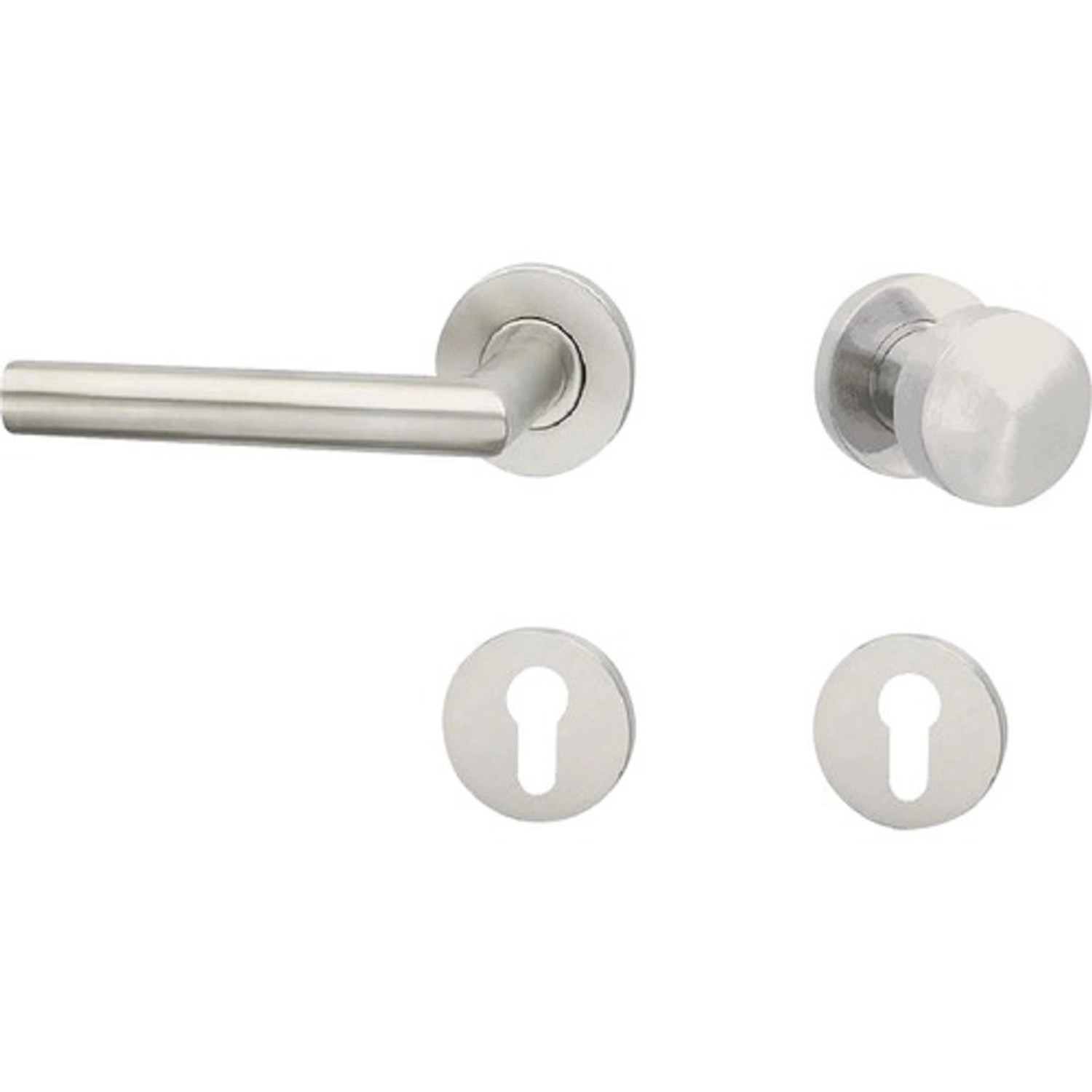 COBRA Rozetové dveřní kování LOFT-R III PZ LI nerez