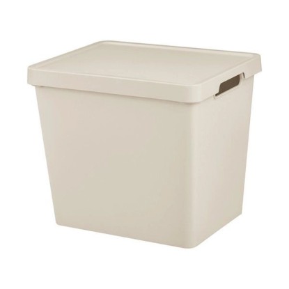Tontarelli Úložný box s víkem MAYA krémový 23,9 l
