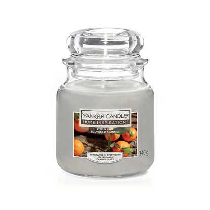 Yankee Candle Home Inspiration Svíčka, sklo, Citrus Bark, 13 x 9,5 cm
