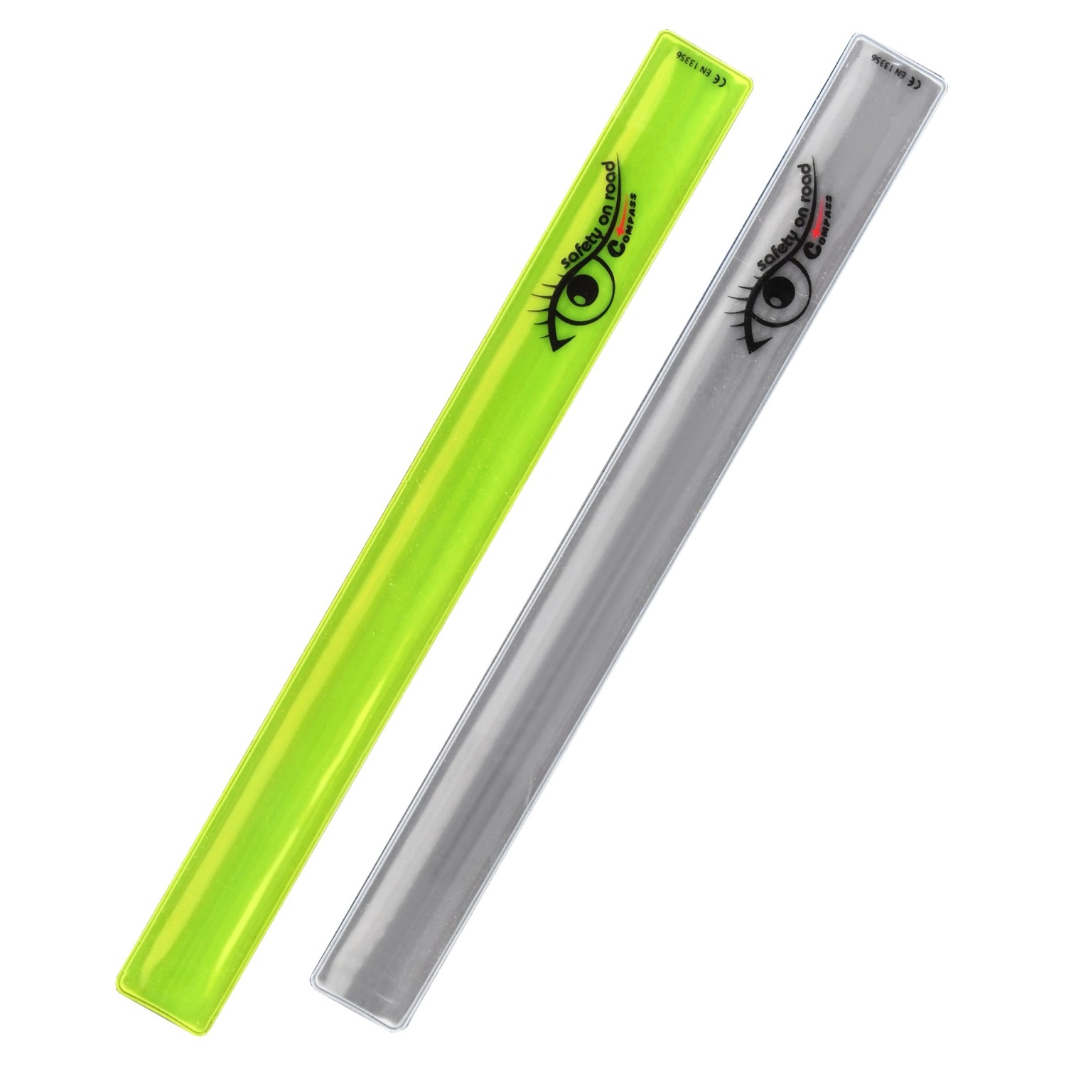 Compass Pásek reflexní ROLLER 2 ks, žlutý a stříbrný