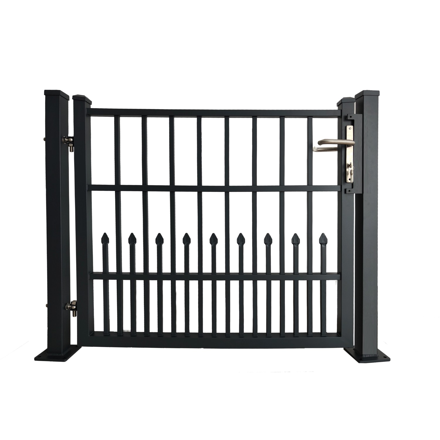 Floraworld Dekor. jednokřídlá branka Bremen k přip.hmožd. antracit 120 x 103 cm