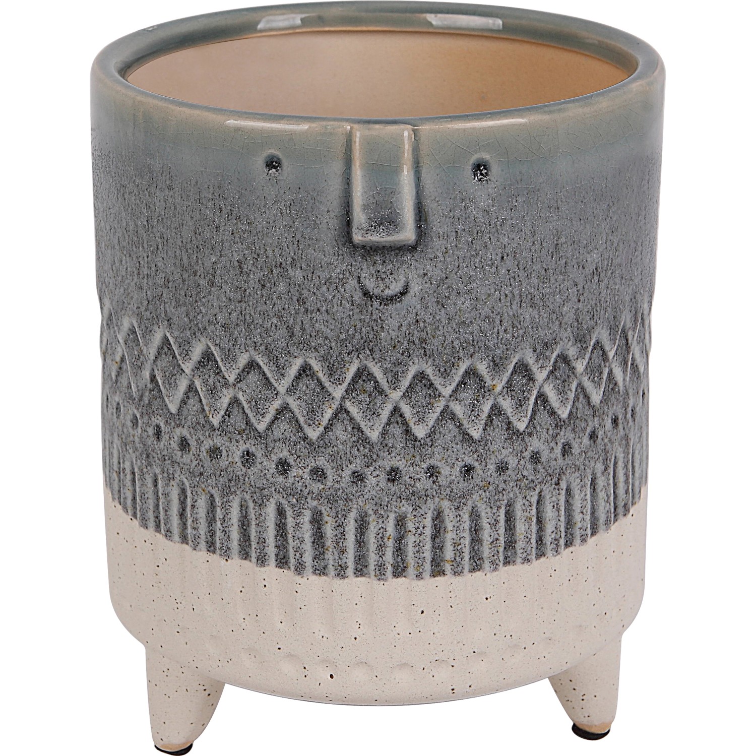 Květináč, modrý, pr. 14 x 17 cm