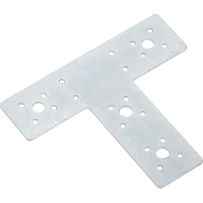 Plochý spojovací úhelník ve tvaru T pozinkovaný 160 mm x 98 mm x 45 mm