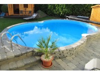 Summer Fun Bazénová sada s ocel. stěnou Classic polozapuštěný 525 x 320 x 120 cm