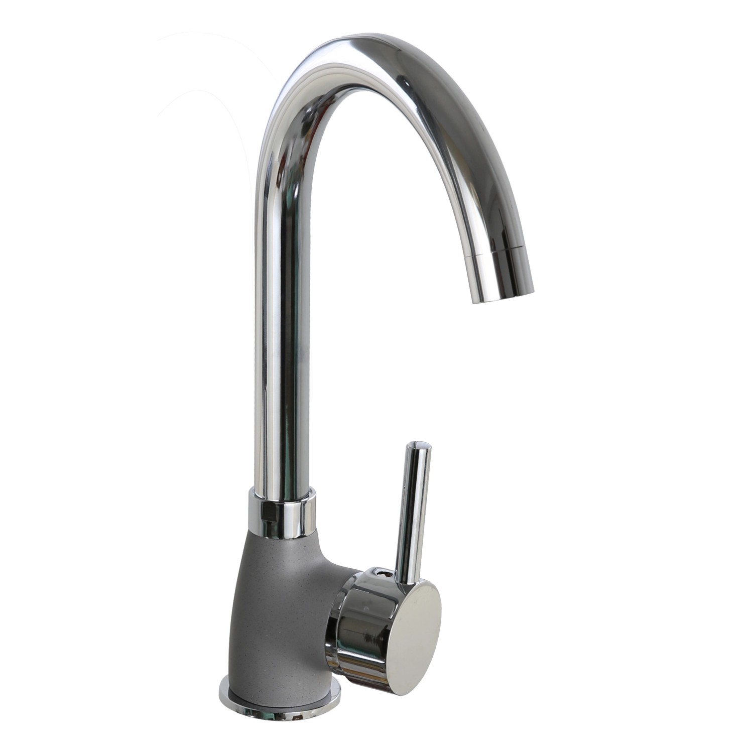 Pyramis Stojánková dřezová baterie Bello Duo, šedá