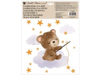 Anděl Přerov Samolepka na zeď barevná Medvídek 30 x 42 cm