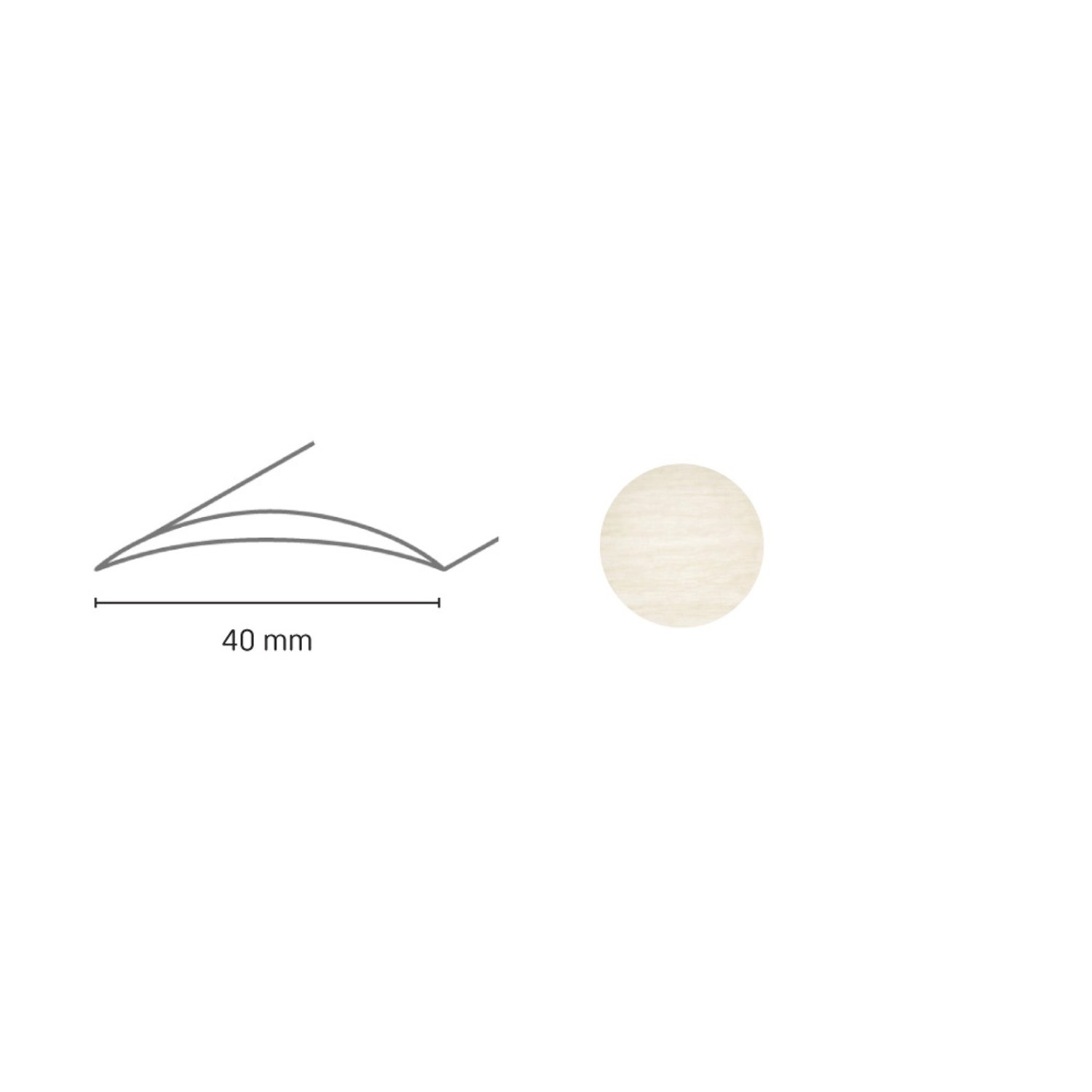 Döllken Profiles Přechodový profil DP 64 S samolepicí 40 x 1800 mm, dub bílý