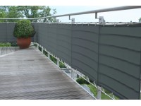 Peddy Shield Stínící plachta na balkonové zábradlí, antracitová, 75 x 500 cm