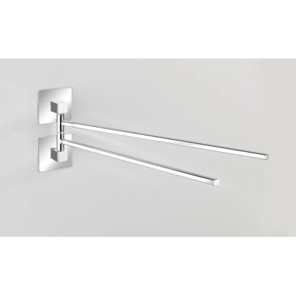 Wenko Turbo-Loc nerezový držák na ručníky Quadro 6,5 cm x 14,5 cm x 40 cm