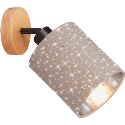 Brilo Bodové svítidlo "STOFA" tmavošedé 1x E27/max. 25 W