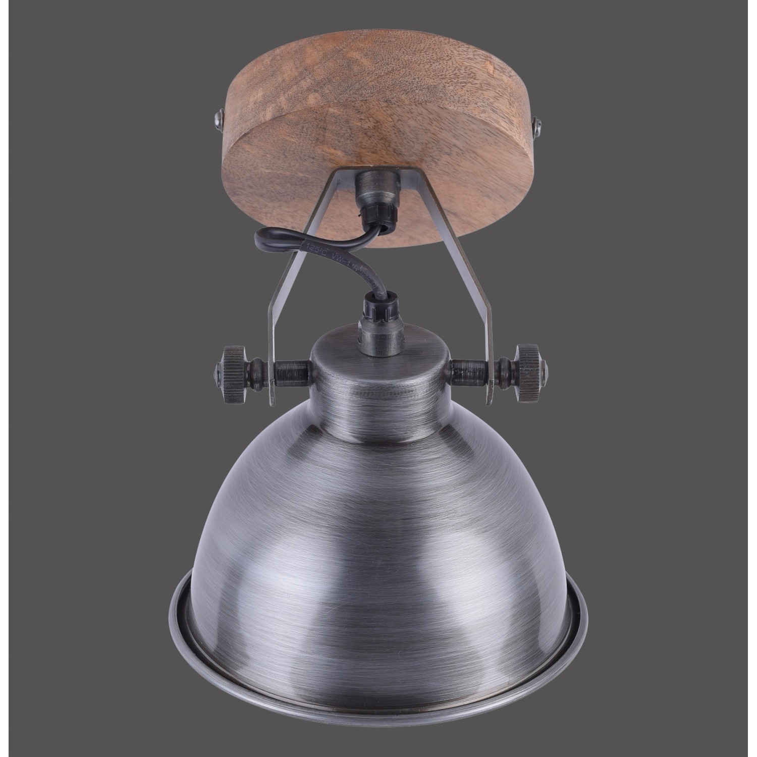 Just Light. Nástěnné/stropní svítidlo Samia 1bodové, stříbrná, 16,5 x 15 cm