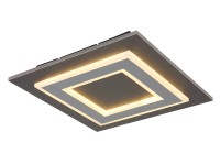 GLOBO Stropní LED svítidlo JAYDEN 24W 2200lm 3000K, antracit/šedá, 32 x 32 cm GLOBO Stropní LED svítidlo JAYDEN 24W 2200lm 3000K, antracit/šedá, 32 x 32 cm