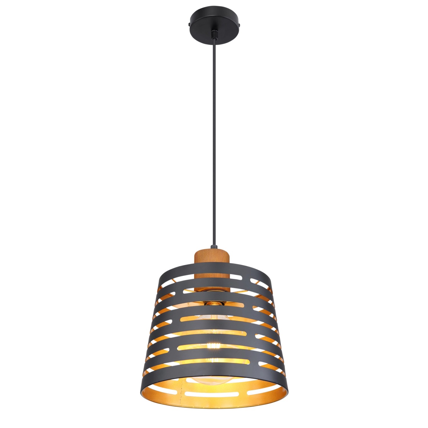 Svítidlo 15451H černé a zlaté LW1