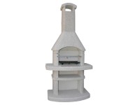 Eneko Zahradní krb Landis bez udírny, bílá, 228 x 110 x 60 cm Eneko Zahradní krb Landis bez udírny, bílá, 228 x 110 x 60 cm