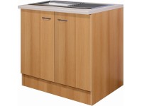 Flex-Well Kuchyňská skříňka Nano pod dřez, vč. dřezu, 100 x 85 x 57,1 cm
