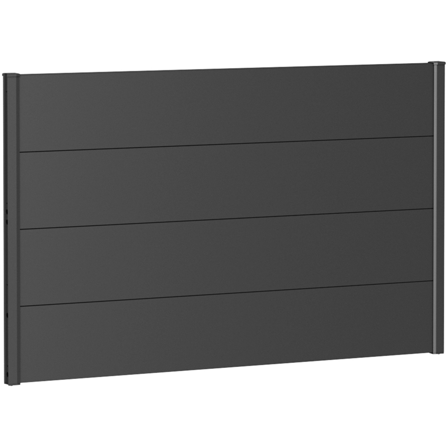 Biohort Plný plot bez prosklení tmavě šedý, 150 x 90 cm