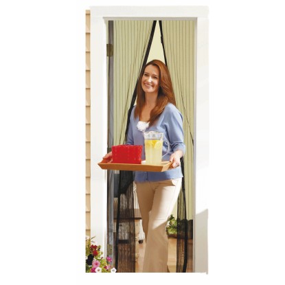 Magnetický závěs na ochranu proti hmyzu 220 x 100 cm černý