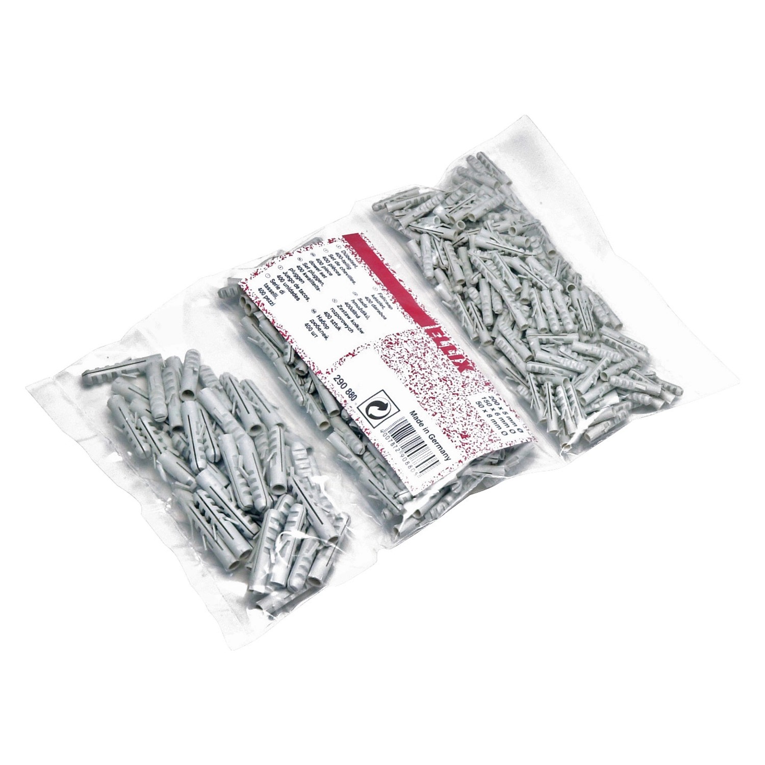 Sada hmoždinek, 400 ks