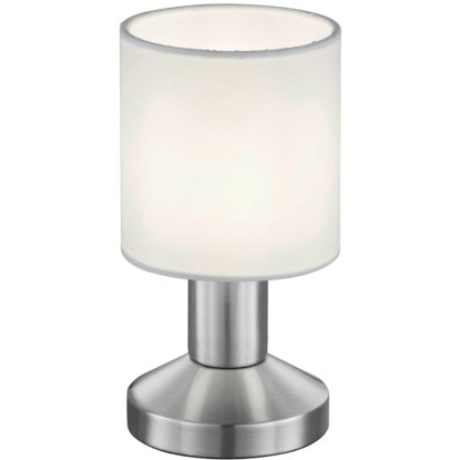 Trio Dotyková stolní lampa Garda matný nikl bílé