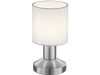 Trio Dotyková stolní lampa Garda matný nikl bílé