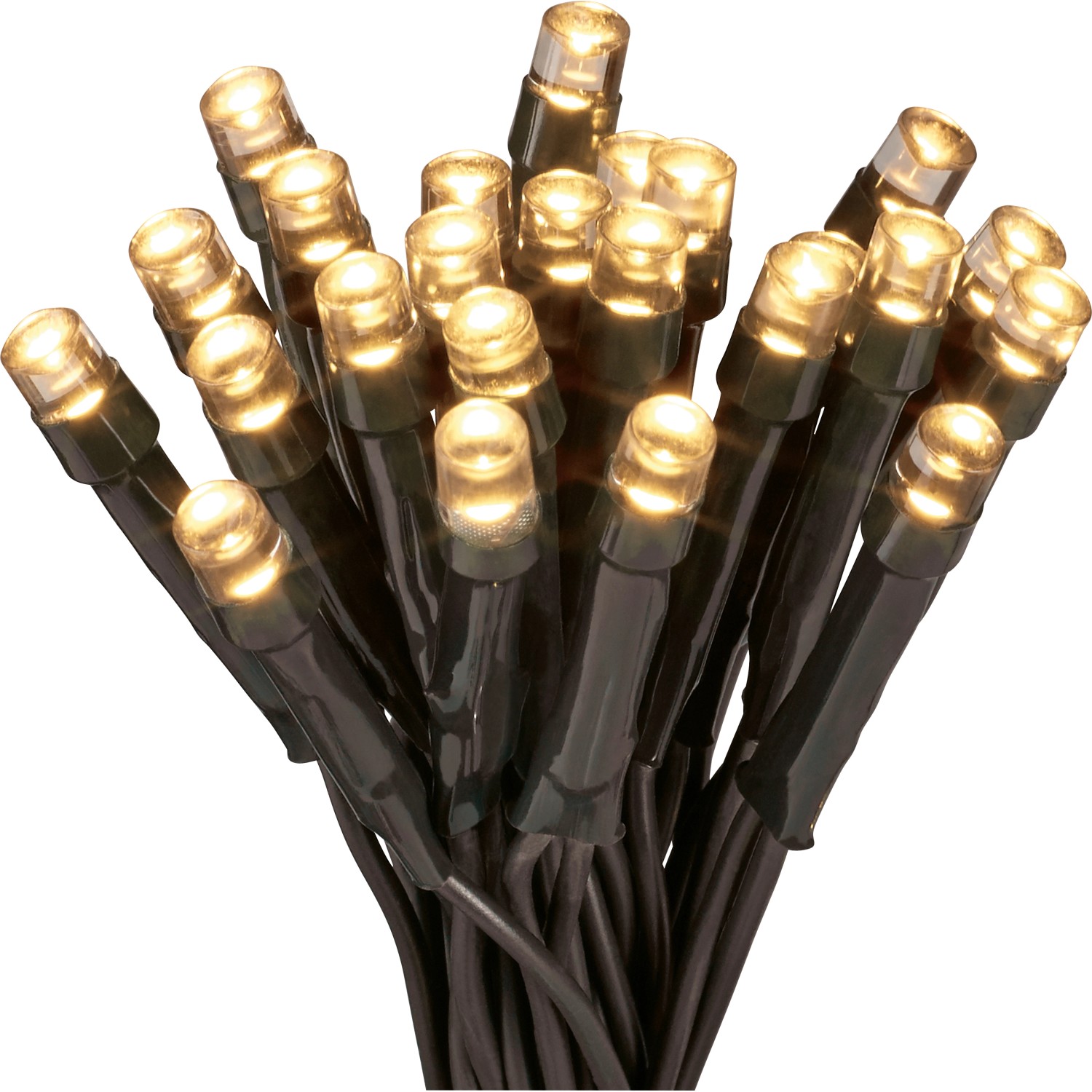 VLC LED světelný řetěz 240 x LED teplá bílá, 8funkcí, IP44, černý, 22,92 m