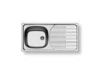 PYRAMIS Nerezový dřez ET33 FORK 1B 1D hladký, 86 x 43,5 cm PYRAMIS Nerezový dřez ET33 FORK 1B 1D hladký, 86 x 43,5 cm