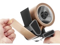 Balicí lepicí páska hnědá s ručním odvíječem, 66 m x 50 mm