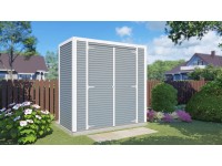 Bertilo Dřevěný domek na nářadí Box 1, šedá, 208 x 103 cm Bertilo Dřevěný domek na nářadí Box 1, šedá, 208 x 103 cm