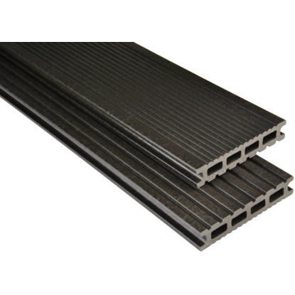 KOVALEX Terasové prkno WPC EXKLUZIV matné antracitové 26 x 145 x 3000 mm