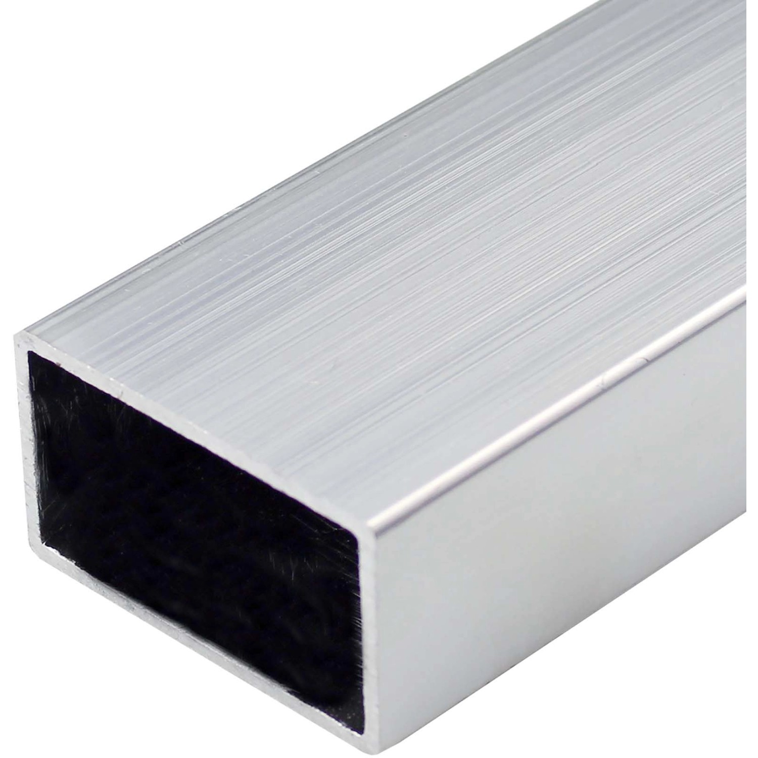 Arcansas Obdélníková trubka z přírodního hliníku 50 x 30 x 1,5 x 1000 mm