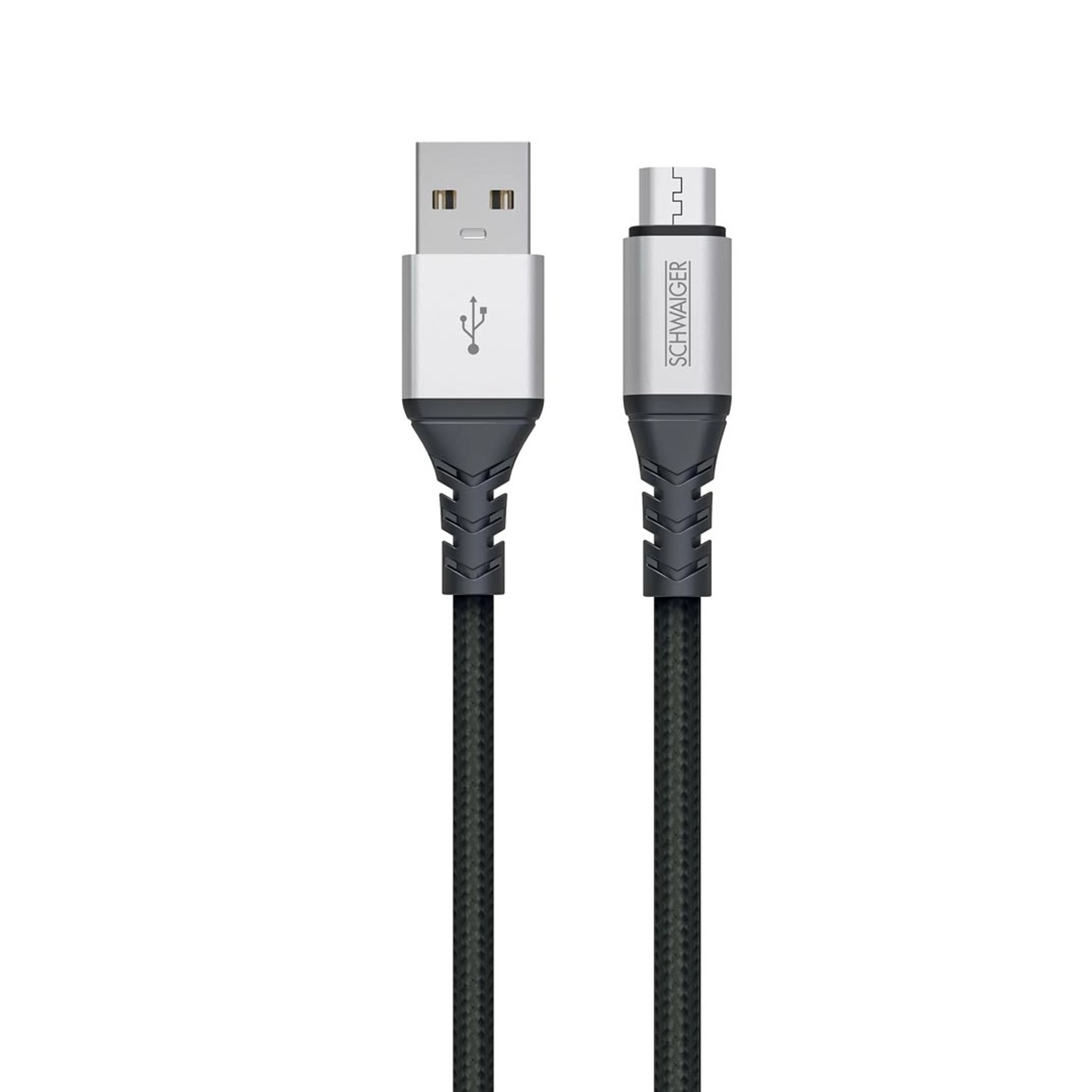 Schwaiger Nezničitelný synchronizační a nabíjecí kabel USB-A/Micro USB, 1,2 m