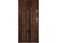 O.K. Doors Vchodové dveře ocelové AZZURO, tmavý ořech, 90 L