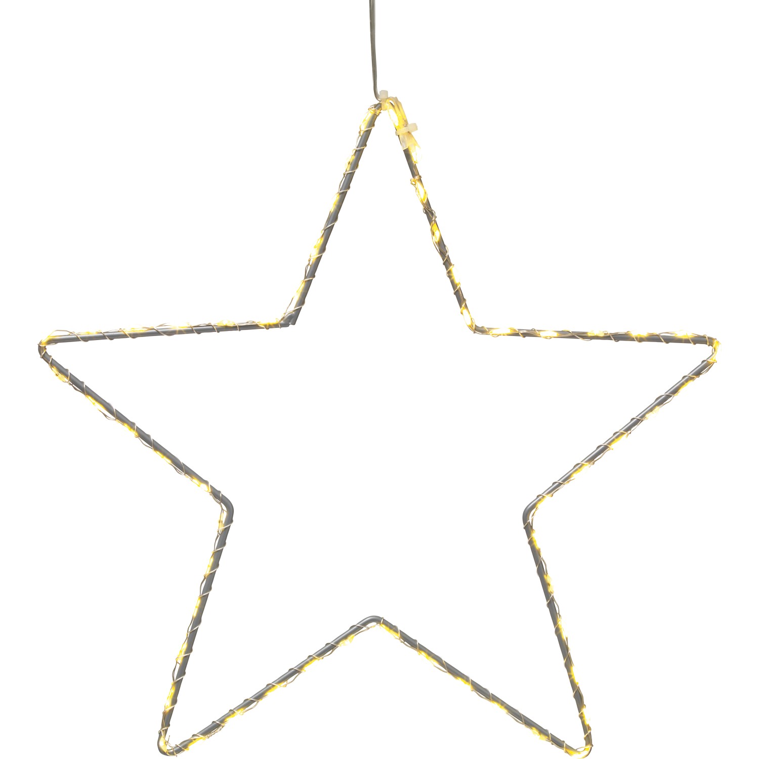 OBI LED kovová hvězda, stříbrná 30 cm