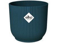 elho Květináč Vibes Fold Round s kolečky tmavě modrý, pr. 35 x 32 cm